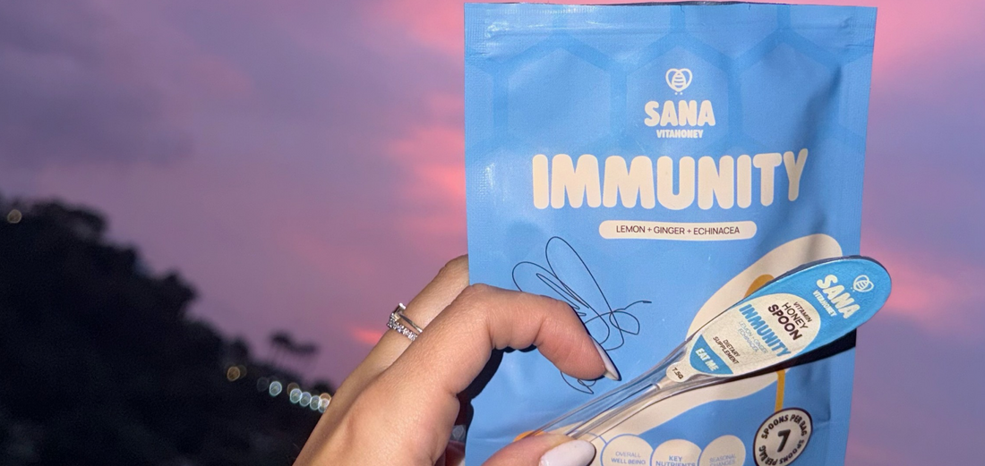SANA VitaHoney vitamin honey spoons compared to supplement pills for on-the-go nutrition