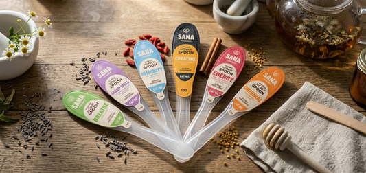 SANA VitaHoney Original honey spoon with natural antioxidants and raw honey for daily wellness