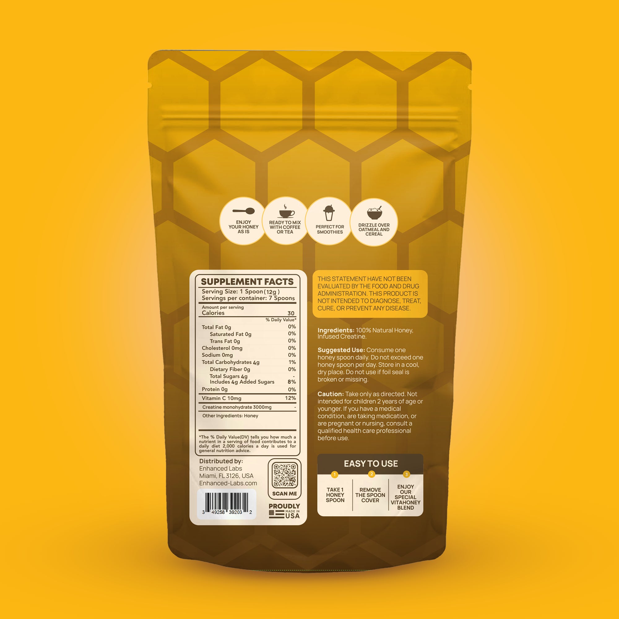 VitaHoney INFUSED CREATINE Spoon